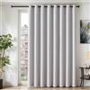 TOPICK Tende Oscuranti per Interni 1 Pannelli L280 x A245 cm Bianco | Tende con Anelli Moderne Oscurante Anti-Rumore Termiche Isolanti, Curtains per Soggiorno e Camera da Letto