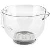 Klarstein Bella Glass Bowl - Ciotola, Ciotola in Vetro, Accessorio per Robot Da Cucina Bella 2G, 2,5 L, Indicazione Litri e Millilitri, Resistente alla Rottura