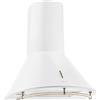 Klarstein Lumio Primo - Cappa aspirante retrò, Cappa, a estrazione, Larghezza 60 cm, Portata max. 352 m³/h, Tre livelli di potenza, Barra da 75 cm, Corpo in acciaio inox, bianco