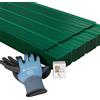JUSKYS® Lamiera Grecata Antracite - Acciaio Zincato, Protezione UV, Alta Resistenza Meccanica, Fori Preforati, Set da 12, 129x45 cm, 0,23 mm