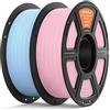 ELEGOO PLA Matte Filamento Rosa Ciliegio Blu Ghiaccio 2KG 1,75 mm | Bobina 1kg, Per la maggior parte delle Stampanti 3D FDM