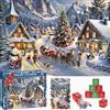 grestar Calendario Avvento Puzzle 2026, Puzzle Natale 1008 Pezzi di 24 Giorni,Idee Regalo Natale 2026 Calendario Dell'Avvento Per Adulti Kinder Bambini