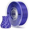 ELEGOO PLA Seta Filamento 1,75 mm Viola Bluastro 1KG | Precisione Dimensionale +/- 0,02 mm, Adatto alla maggior parte delle Stampanti 3D FDM