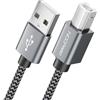 deleyCON 2m USB 2.0 Cavo Stampante Scanner USB A a B Connettore per Stampante Laser Scanner Printer MIDI Copiatrice Multifunzione