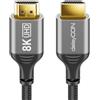 deleyCON 0,5m 8K Cavo HDMI 2.1 (48G, ULTRA Highspeed) 8K@60Hz 4K@120Hz 2K@144Hz/165Hz EARC HDCP 2.3/2.2 - Compatibile con Xbox DTS:X HDR Dinamico Dolby Atmos TV PS5 Soundbar Monitor