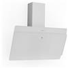 Klarstein Cappa Aspirante 90 cm, Cappa Cucina, Cappa Filtrante in Acciaio Inox, Scarico: 607m³/h, Illuminazione LED, Pannello Touch, Filtro Per Ricircolo, Safety Glass, Classe Energetica B, Bianco