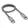 deleyCON 0,30m 240W Cavo USB-C 10 Gbps Corto (USB 3.2 Gen2) PD 3.1 Ricarica Dati 4K@60Hz per Caricatore iPhone 17 16 15 Pro Max Air Galaxy A16 A26 A56 S26 S25 S24 iPad SSD HDD MacBook PS5