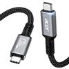 Acer Cavo USB 4, USB-IF, Thunderbolt 4/3,visualizzazione video HDR 8K-1M | Trasferimento dati 40 Gbps/ricarica PD 240W, cavo USB C a USB-C per iPhone 16 17, Studio Display, SSD, eGpu, Dock ecc.