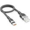 deleyCON 0,30m USB C 3.1A Corto Ricarica Dati USB-A a USB-C Cable per iPhone 17 16 15 Pro Max Air Galaxy A16 A56 S26 S25 S24 S23 Pixel iPad Pro Notebook AirPods Tablet Switch PS5