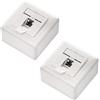 deleyCON 1x CAT 6 Universale Presa di Rete - 1x Porta RJ45 - Schermato - Superficie o Filo - 1 Gigabit Ethernet Rete - EIA/TIA 568A&B - Bianco