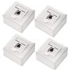 deleyCON 4x CAT 6a Universale Presa di Rete - 1x Porta RJ45 - Schermato - Superficie o Filo - 10 Gigabit Ethernet Rete - EIA/TIA 568A&B - Bianco