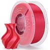 ELEGOO Seta PLA Filamento Stampante 3D 1,75mm Rosso 1KG | Silk PLA, Precisione dimensionale +/- 0,02mm di Stampa 3D Adatto alla maggior parte delle Stampanti 3D FDM