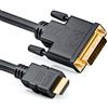deleyCON 3,0m HDMI a DVI DVI-D DVI-I High Speed 3D Ready Adattatore 1080p FULL HD HDTV 3D Proiettore Laptop Monitor TV - Nero