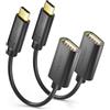deleyCON 2 Pezzi Adattatore USB-C a USB-A - OTG - Spina C a Presa A - Cavo Compatibile con iPhone 17 16 Pro Max/15 Max, IPad, MacBook Pro/Air, Galaxy S25/S25/S24, Computer, Notebook