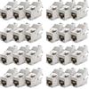 deleyCON 24x Modulo Keystone Jack CAT6a Cavo Patch Cavo di Rete Connettore Schermatura STP Presa di Rete RJ45 Patch Panel Estensione del Supporto Keystone