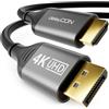 deleyCON 1m 4K DisplayPort a HDMI (per Monitor/TV/Proiettore) 4K@60Hz, 1080P WQHD @165Hz 144Hz 120Hz 60Hz - Connettore DP a Connettore HDMI Adattatore per Computer DP Scheda Grafica Gaming PC