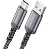 deleyCON 0,5m Cavo USB-A a USB-C Corto Cavo di Ricarica e Dati per iPhone 17 15 16 Pro Max Air Galaxy A16 A56 S25 S24 S23 Pixel iPad Pro Air Tablet AirPods Notebook Switch PS5