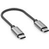 deleyCON 0,15m USB C Cavo Corto (100W Ricarica Rapida) PD 3.0 - C a C - Cavo Ricarica per iPhone 17 16 15 Pro Max Air Galaxy A16 A26 A56 S26 S25 S24 Pixel iPad MacBook AirPods Tablet Switch PS5
