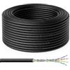 deleyCON 100m Cavo Installazione CAT6 Outdoor Rete 1000 Mbit GIGABIT - Rame (CU) Rigido LAN Ethernet Dati Esterno Resistente Intemperie Giardino Terrazza Officina