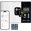 Wigearss Bilancia da Cucina Digitale con App, Bilancia Nutrizionale Intelligente 5kg/1g, Bilancia Contacalorie Bluetooth con Display a Colori per Fitness, Dieta e Meal Prep