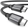 deleyCON 1,5m USB C PD3.0 (100W Ricarica Rapida) USB-C a USB-C per iPhone 17 16 15 Pro Max Air Galaxy S26 S25 S24 S23 S22 Pixel iPad Pro MacBook Air Tablet Switch PS5
