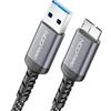 deleyCON 2m Cavo USB 3.0 Micro-B 5 Gbps - USB-A a Micro-B - Cavo Dati per Hard Disk Esterni HDD/SSD - per Toshiba, WD, Seagate, Samsung Galaxy S5/Note 3/Note Pro 12,2 ecc.