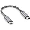 deleyCON 0,15m 240W Cavo USB-C 10 Gbps Corto (USB 3.2 Gen2) PD 3.1 Ricarica Dati 4K@60Hz per Caricatore iPhone 17 16 15 Pro Max Air Galaxy A16 A26 A56 S26 S25 S24 iPad SSD HDD MacBook PS5