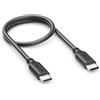 deleyCON 0,30m USB C PD3.0 (60W Ricarica Rapida) Corto per iPhone 16 15 Pro Max Samsung Galaxy S26 S25 S24 S23 S22 Pixel iPad Pro MacBook Air Tablet Switch PS5 - Nero