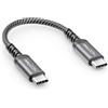 deleyCON 0,15m USB C Ricarica Corto (60W Ricarica Rapida) PD3.0 PPS USB-C a USB-C per iPhone 17 16 15 Pro Max Air Galaxy A16 A56 S26 S25 S24 Pixel iPad Pro MacBook AirPods Tablet Switch PS5