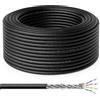 deleyCON 20m Cavo Installazione CAT 7 Outdoor Rame (CU) Rigido S/FTP PiMF Schermatura 10Gbps 1000MHz Esterno Resistente Intemperie Rete LAN Ethernet Dati Giardino Terrazza