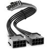 deleyCON 30cm Cavo di Prolunga PCIe 12‑pin a 2x 8‑pin - Cavo GPU PCI‑E per Schede Grafiche GeForce RTX 3070/3080/3080Ti/3090