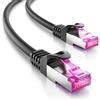 deleyCON 2m Cavo di rete da Esterno CAT7 RJ45 10 Gbit/s S/FTP rame | Cavo patch Ethernet LAN per uso esterno, resistente alle intemperie, ideale per telecamere, PoE, campeggio e altro ancora.