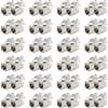 deleyCON 48x Modulo Keystone Jack CAT6a Cavo Patch Cavo di Rete Connettore Schermatura STP Presa di Rete RJ45 Patch Panel Estensione del Supporto Keystone