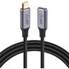 AXFEE Prolunga USB 3.2Gen, 2M 100W/5A Cavo USB C, Maschio a Femmina | Cavo USB C, USB 3.2, 4K@60Hz HDR Cavo USB Type-C Compatibile 4K@60Hz Cavo C, Hub/Dell XPS/USB C