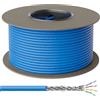 deleyCON 100m Cavo Installazione CAT 8 Rame (CU) Rigido S/FTP PiMF Schermatura 40Gbps 2000MHz AWG22 Rete LAN Ethernet Dati LSZH Senza Alogeni BauPVO B2ca - Blu
