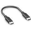 deleyCON 0,15m USB C PD3.0 (60W Ricarica Rapida) Corto per iPhone 16 15 Pro Max Samsung Galaxy S26 S25 S24 S23 S22 Pixel iPad Pro MacBook Air Tablet Switch PS5 - Nero