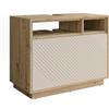 Vicco Mobile sottolavabo per bagno Beatrice, Cachemire/Rovere artigianale 80 x 64 cm