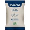 Borbone Kit Bicchieri, palette e zucchero - 50 pezzi