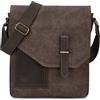 VASCHY Borsa Uomo Tracolla, Borsa Messenger Piccola Borse a Spalla Tela Pelle Sacchetto del Messaggero Vintage Borsa Messaggero per Scuola Lavoro Viaggio