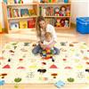 Soontrans Tappetino da gioco per bambini, pieghevole, 200 x 180 x 1 cm, Play Mat for Babies double face, in gommapiuma, impermeabile, portatile, con custodia per bambini (talpa)