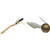 Rubie's Rubies 9700 - Scopa Quidditch Harry Potter & Sfera Snitch Dorata Boccino d'oro Harry Potter (9707), Colore
