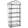 SZLIFE Serra Portatile Copertura PVC Impermeabile Protezione Piante Funzione Isolante Adatta a Balcone Terrazzo Giardino Angolo Natura , Serra A 5 Ripiani