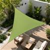 ZHITENG Vela Parasole Triangolare 3x3x3m, Impermeabile Realizzata Materiale | PES Protezione UV al 95%, Protezione Sole Pioggia, Adatta per Balconi Terrazze Giardini e Campeggio (Verde Militare)