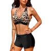 Yuson Girl Costumi da Bagno Donna Bikini Due Pezzi Costume Mare Push up Costume Halter Bikini Set Regolabile Sexy Brasiliana Beachwear Donna con Bikini Imbottito