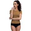 Prisco Maglia Intima Donna Manica Corta Girocollo Cashmere Ultralight | maglietta a maniche corte sottogiacca, sottile e calda sotto camicia e maglione; tubolare seamless, niente segni sui fianchi