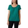 STAR FASHION Canottiera da donna, tinta unita, con scollo rotondo e elastico in vita, con maniche ad aletta, vestibilità ampia, a palloncino, plissettata, elasticizzata, estiva, taglie dalla 40 alla 54