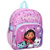 mybagstory - Zaino per ragazza Gabby rosa e blu - Bambino - scuola - asilo - 29 cm - spallacci regolabili - idea regalo, Gabby e la