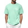 TOMEEK Magliette Uomo Manica Corta Oversize T Shirt Cotone Estive Maglietta Uomo Girocollo Casual Maglia Moda Palme Stampa Basic Allentata Top