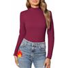 Aottori Maglia Termica Donna Collo Alto Manica Lunga | Maglietta, Leggera Basic, Top, Intimo Traspirante Invernale Dolcevita, Caldo Elasticizzato