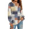 DUOEASE Magliette Donna Manica Lunga Leggero Scollo a V Camicia Maniche a Sbuffo Elegante Casual Top Sexy